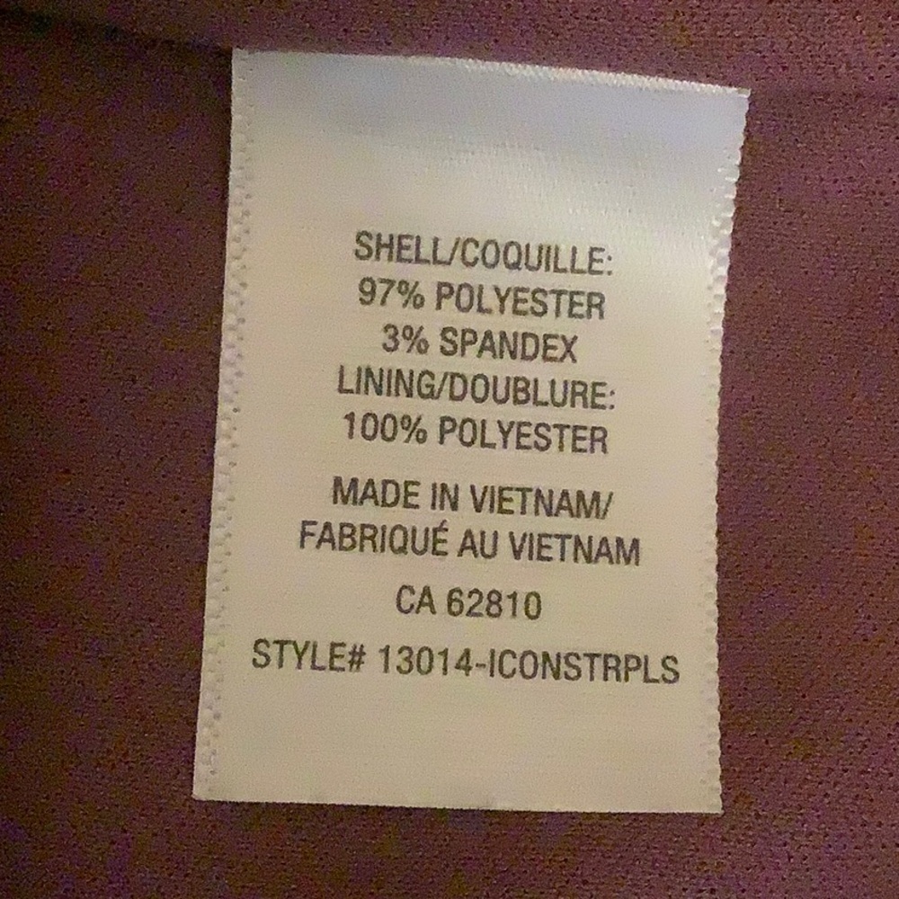 RICKI’S NWT MAUVE STRAPLESS DRESS WITH A CASCADING RUFFLE SLIT/ Size 8 - Picture 15 of 15